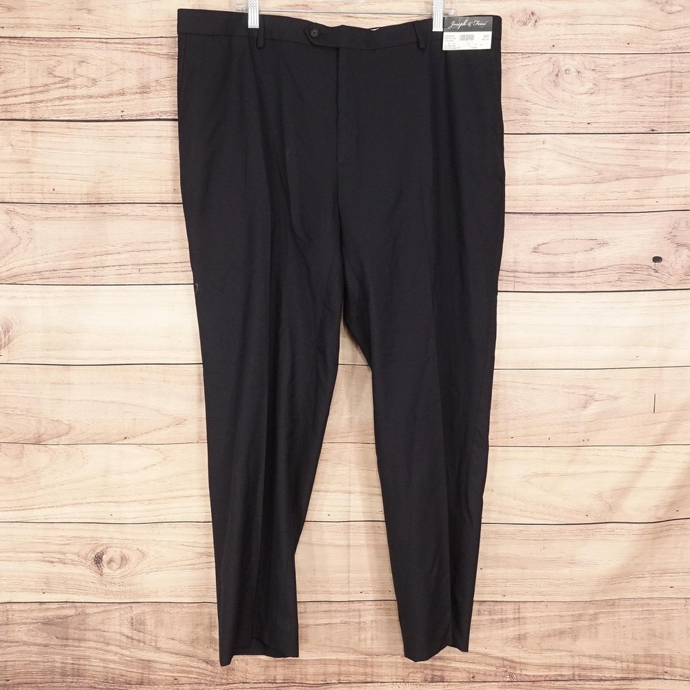 New! Joseph & Feiss Dress Pants Mens 42x30 Blue Classic Fit Wool Blend